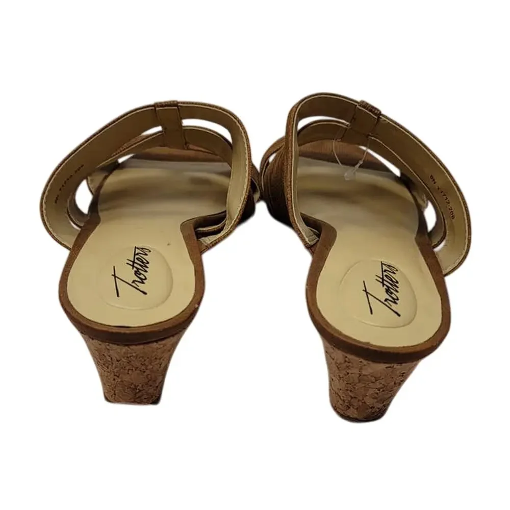 Trotters Damen Mia Slides CognacWedge Strappy Summer Women's Sandal 9N